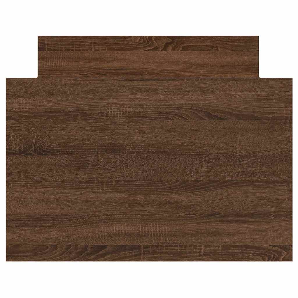 Cadre de lit sans matelas chêne marron 75x190 cm - XIOS