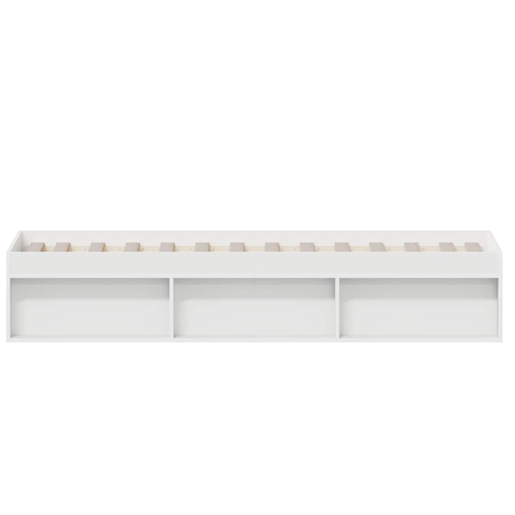 Cadre de lit sans matelas blanc 90x200 cm - XIOS
