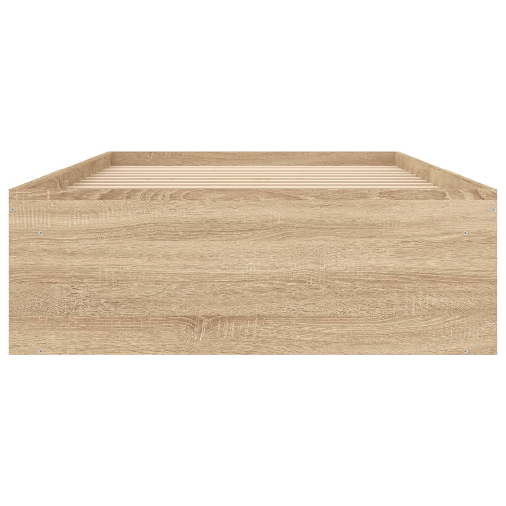 Cadre de lit sans matelas chêne sonoma 90x200 cm - XIOS