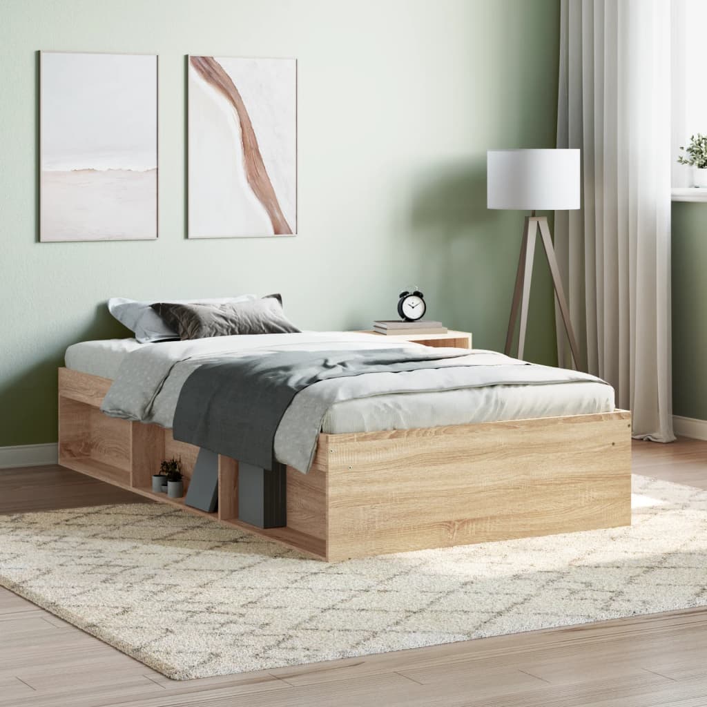 Cadre de lit sans matelas chêne sonoma 90x200 cm - XIOS