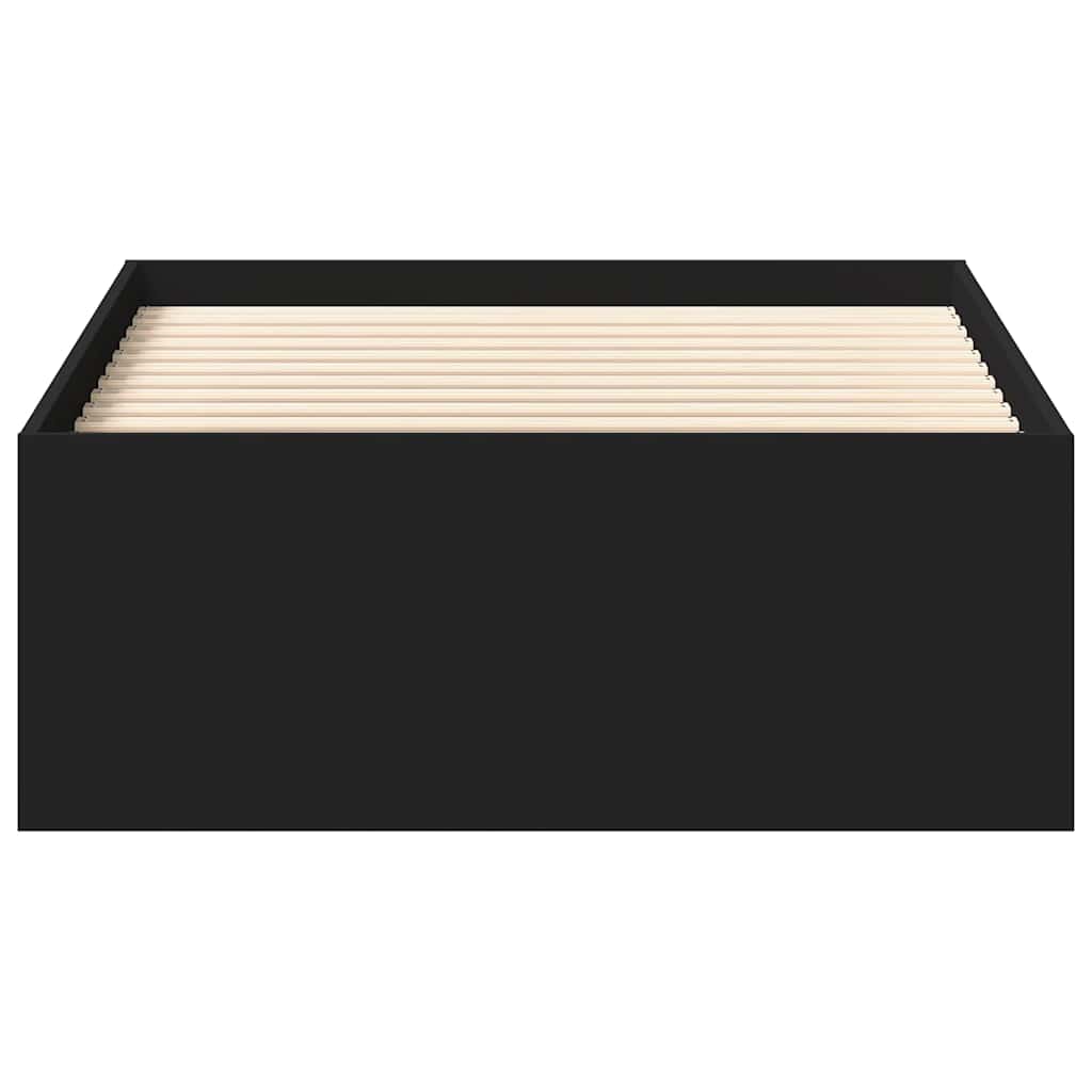 Cadre de lit sans matelas noir 100x200 cm - XIOS