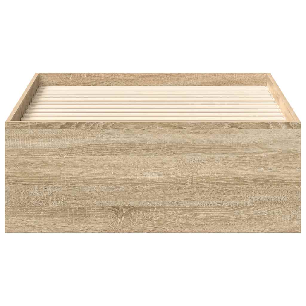 Cadre de lit sans matelas chêne sonoma 90x190 cm - XIOS