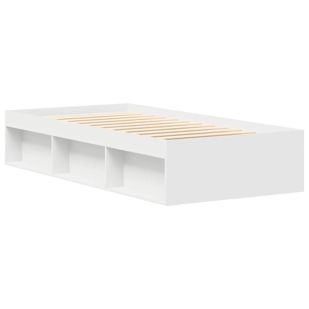 Cadre de lit sans matelas blanc 75x190 cm - XIOS