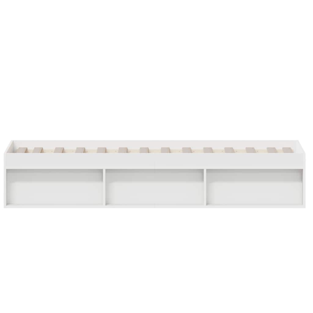Cadre de lit sans matelas blanc 75x190 cm - XIOS