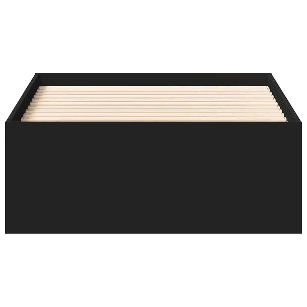 Cadre de lit sans matelas noir 75x190 cm - XIOS