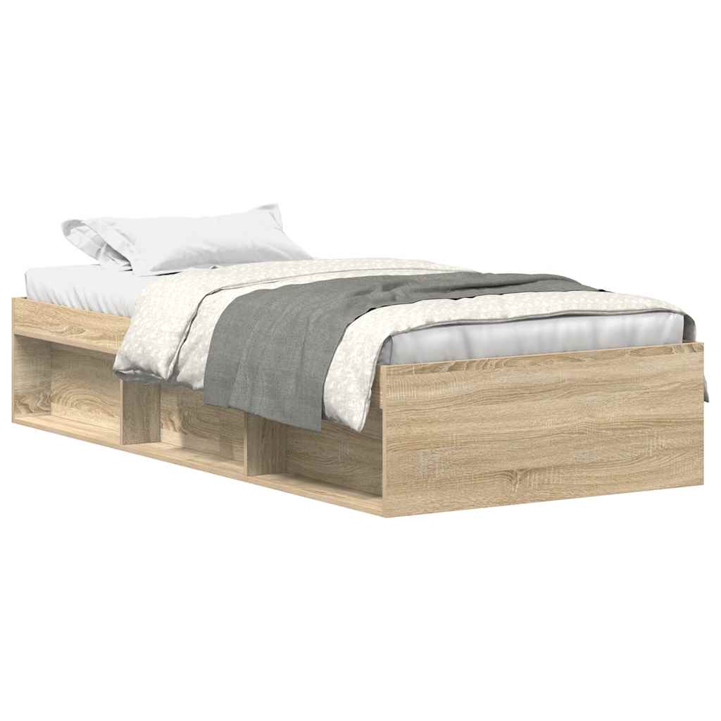 Cadre de lit sans matelas chêne sonoma 75x190 cm - XIOS