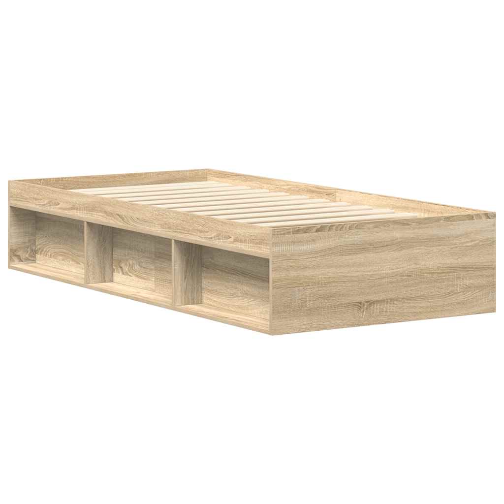 Cadre de lit sans matelas chêne sonoma 75x190 cm - XIOS
