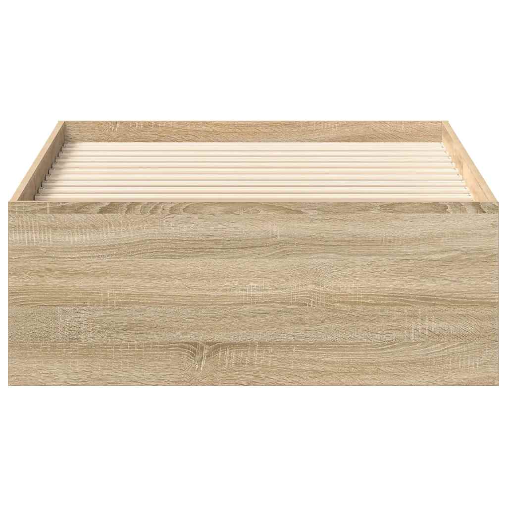 Cadre de lit sans matelas chêne sonoma 75x190 cm - XIOS