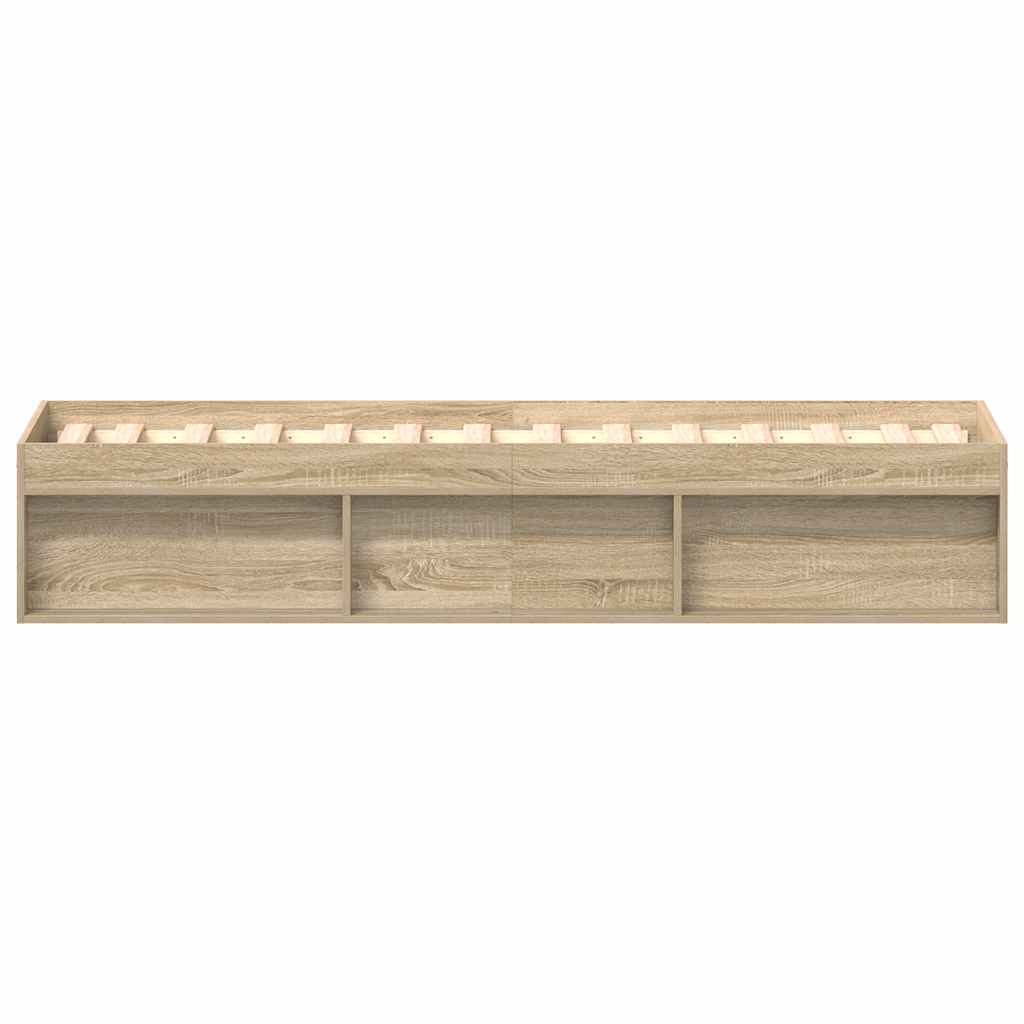Cadre de lit sans matelas chêne sonoma 75x190 cm - XIOS