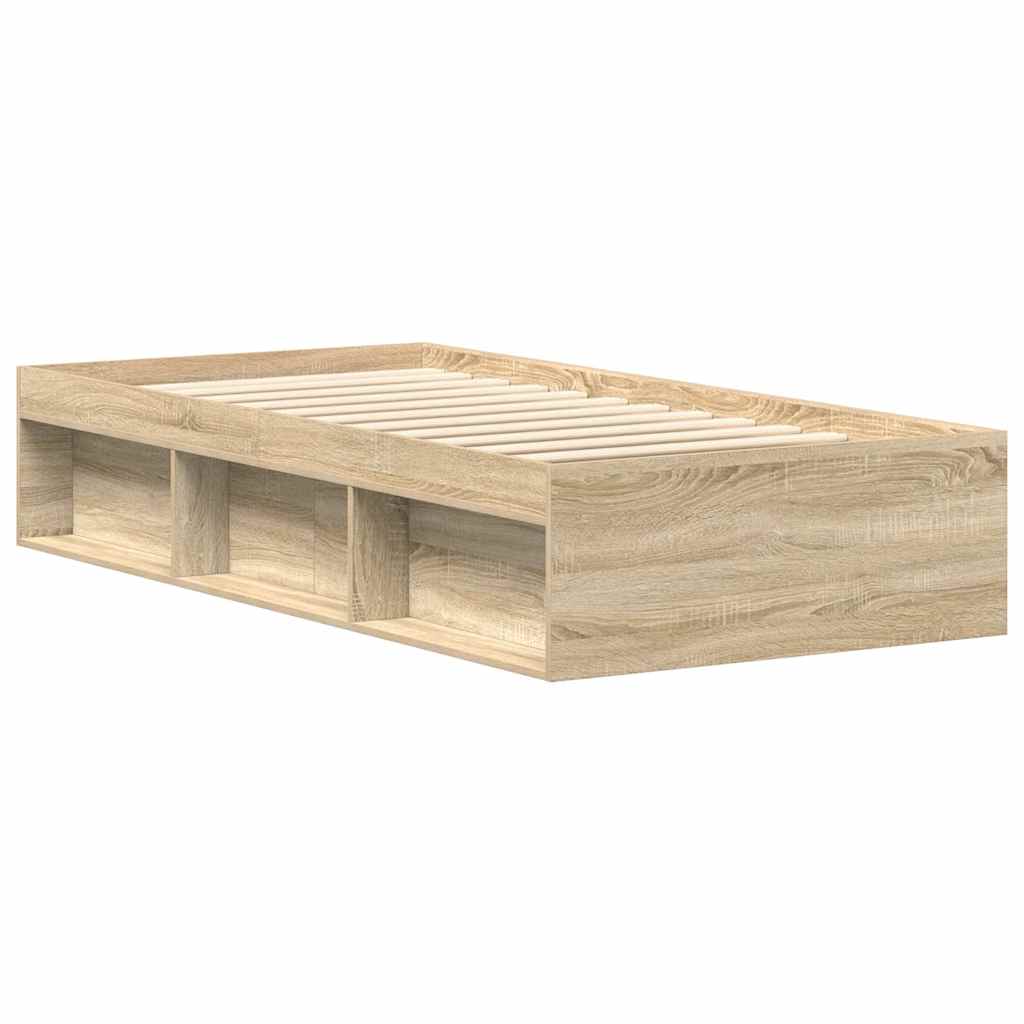 Cadre de lit sans matelas chêne sonoma 75x190 cm - XIOS