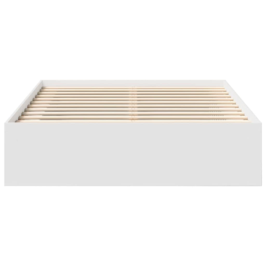 Cadre de lit sans matelas blanc 140x200 cm - XIOS