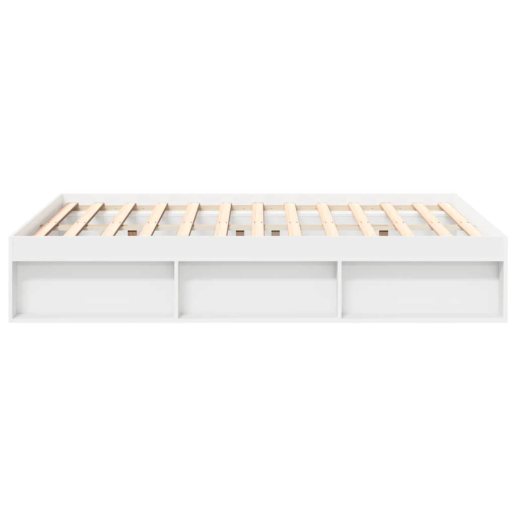 Cadre de lit sans matelas blanc 140x200 cm - XIOS
