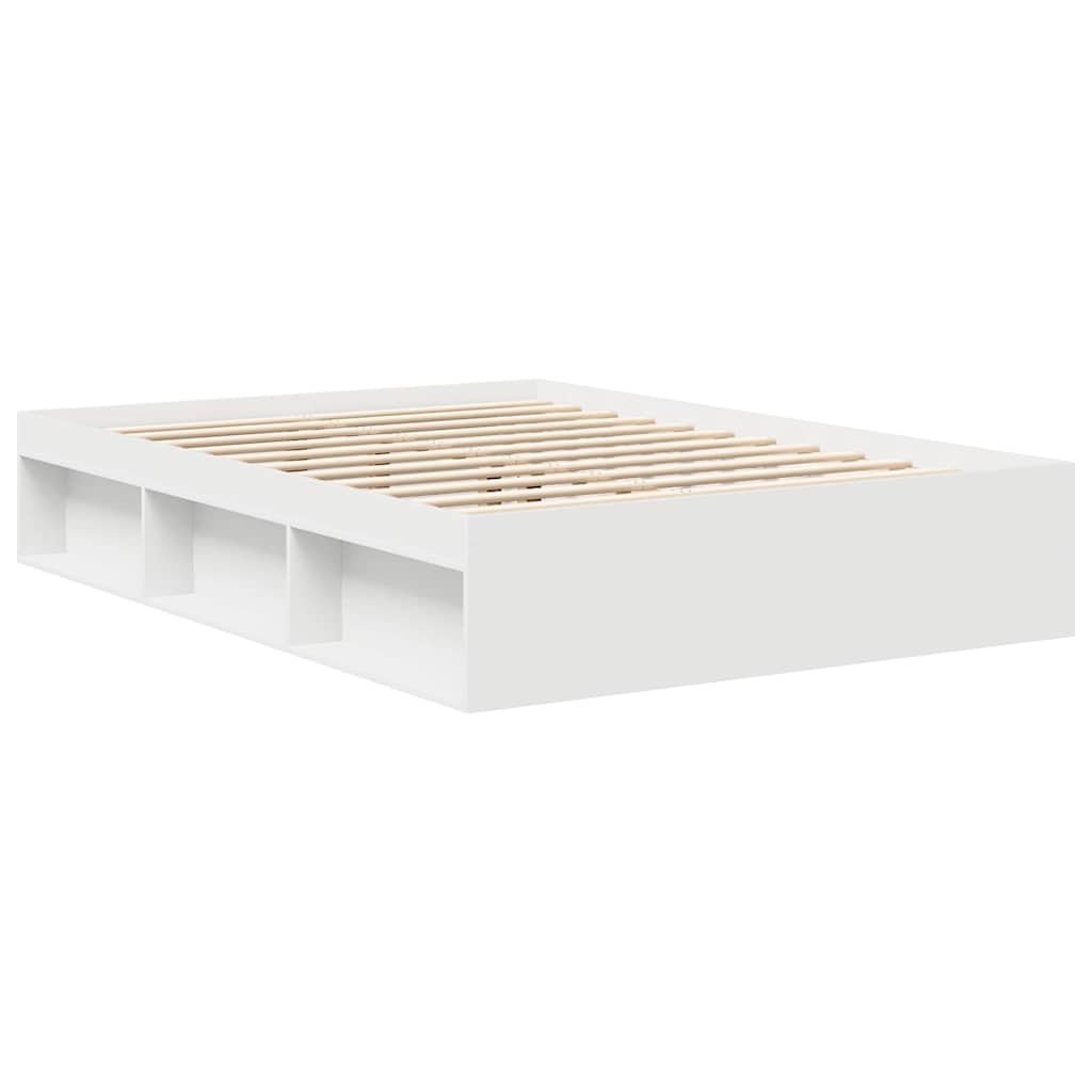 Cadre de lit sans matelas blanc 140x200 cm - XIOS
