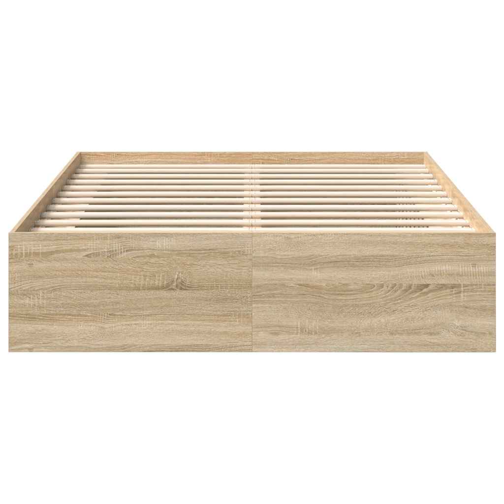 Cadre de lit sans matelas chêne sonoma 150x200 cm - XIOS
