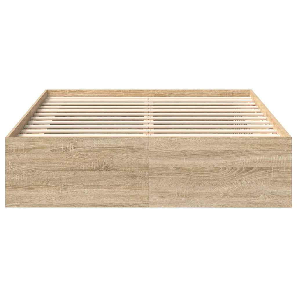 Cadre de lit sans matelas chêne sonoma 160x200 cm - XIOS