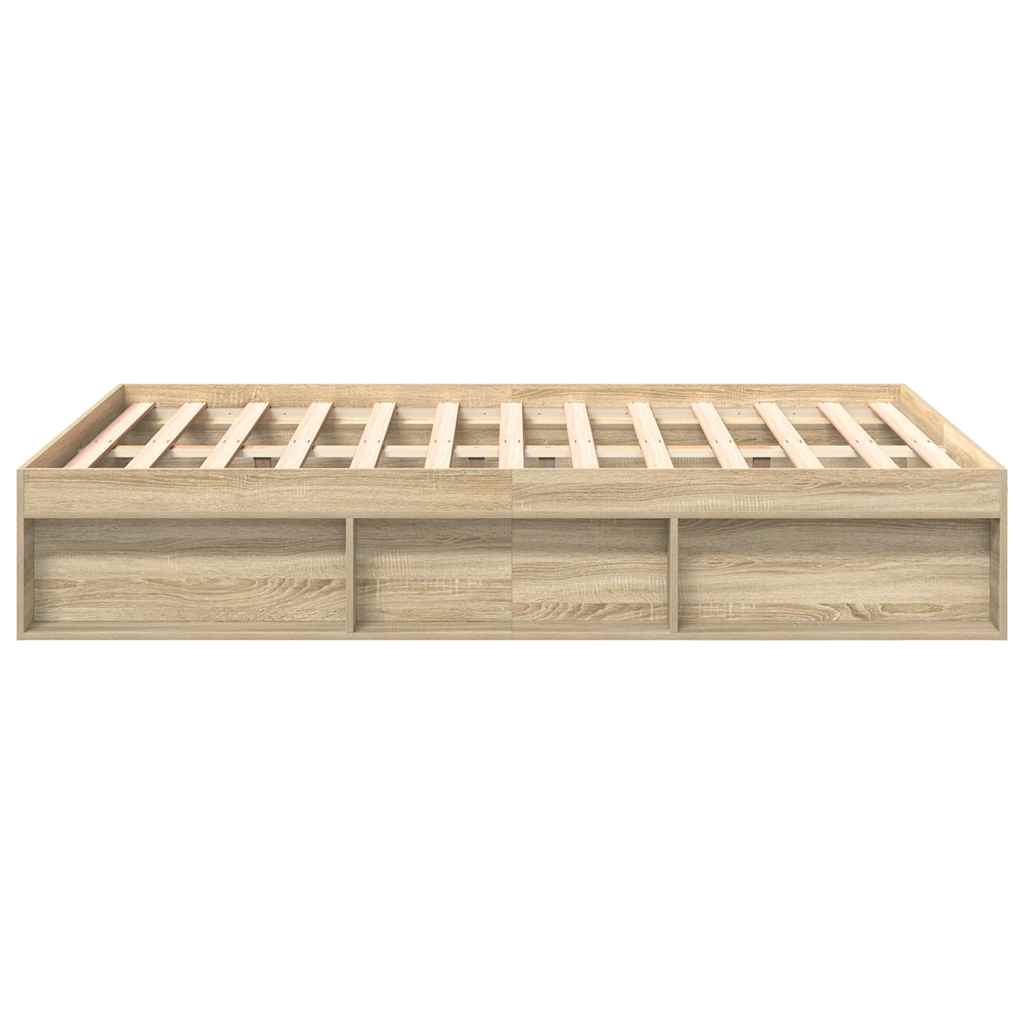 Cadre de lit sans matelas chêne sonoma 160x200 cm - XIOS