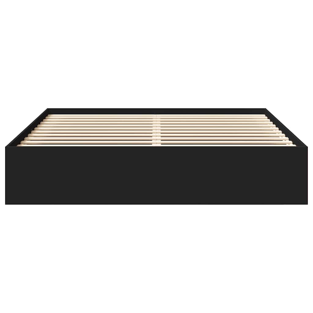 Cadre de lit sans matelas noir 180x200 cm - XIOS
