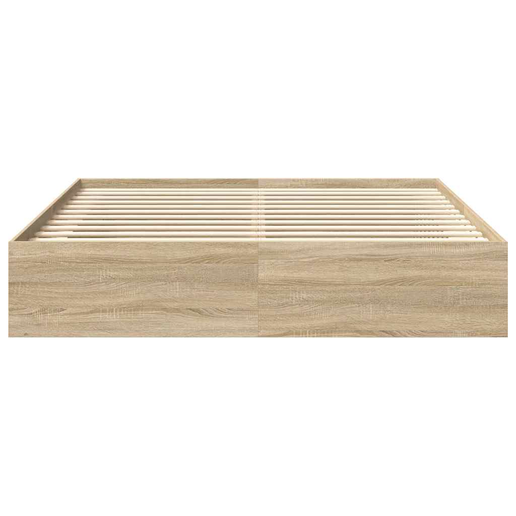 Cadre de lit sans matelas chêne sonoma 180x200 cm - XIOS