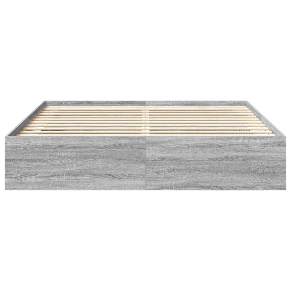Cadre de lit sans matelas sonoma gris 180x200 cm - XIOS