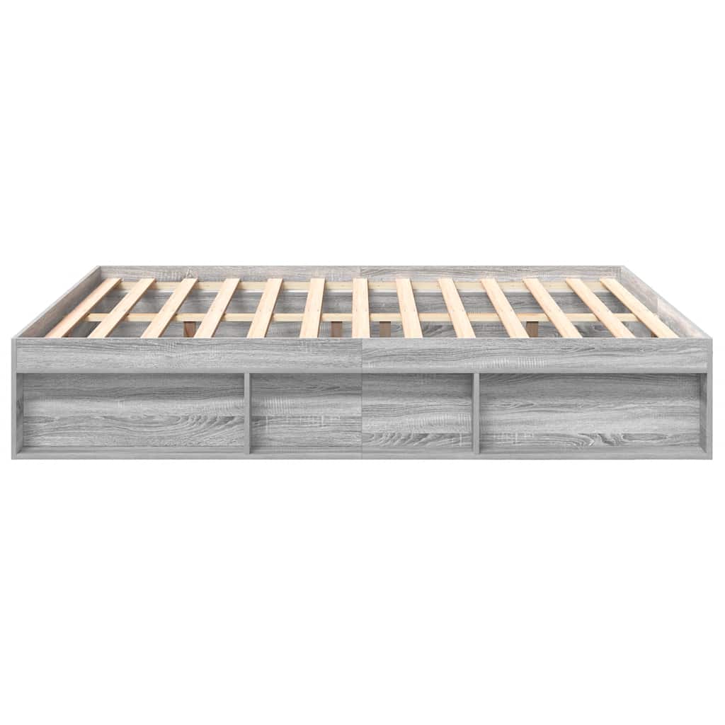 Cadre de lit sans matelas sonoma gris 180x200 cm - XIOS