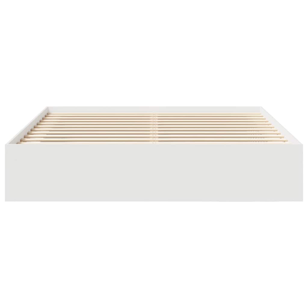 Cadre de lit sans matelas blanc 200x200 cm - XIOS
