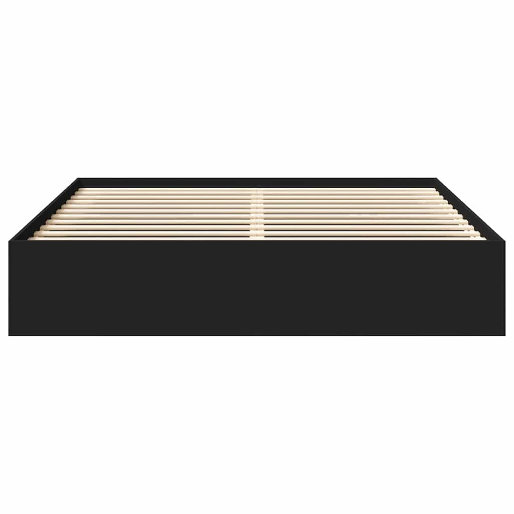 Cadre de lit sans matelas noir 200x200 cm - XIOS