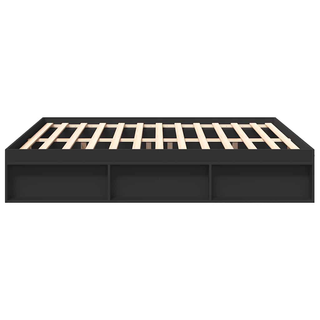 Cadre de lit sans matelas noir 200x200 cm - XIOS