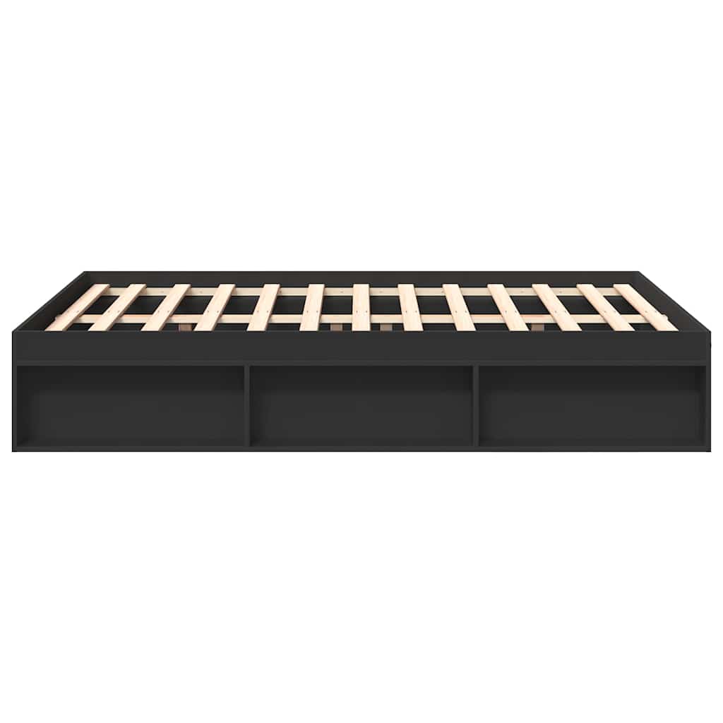 Cadre de lit sans matelas noir 120x190 cm - XIOS