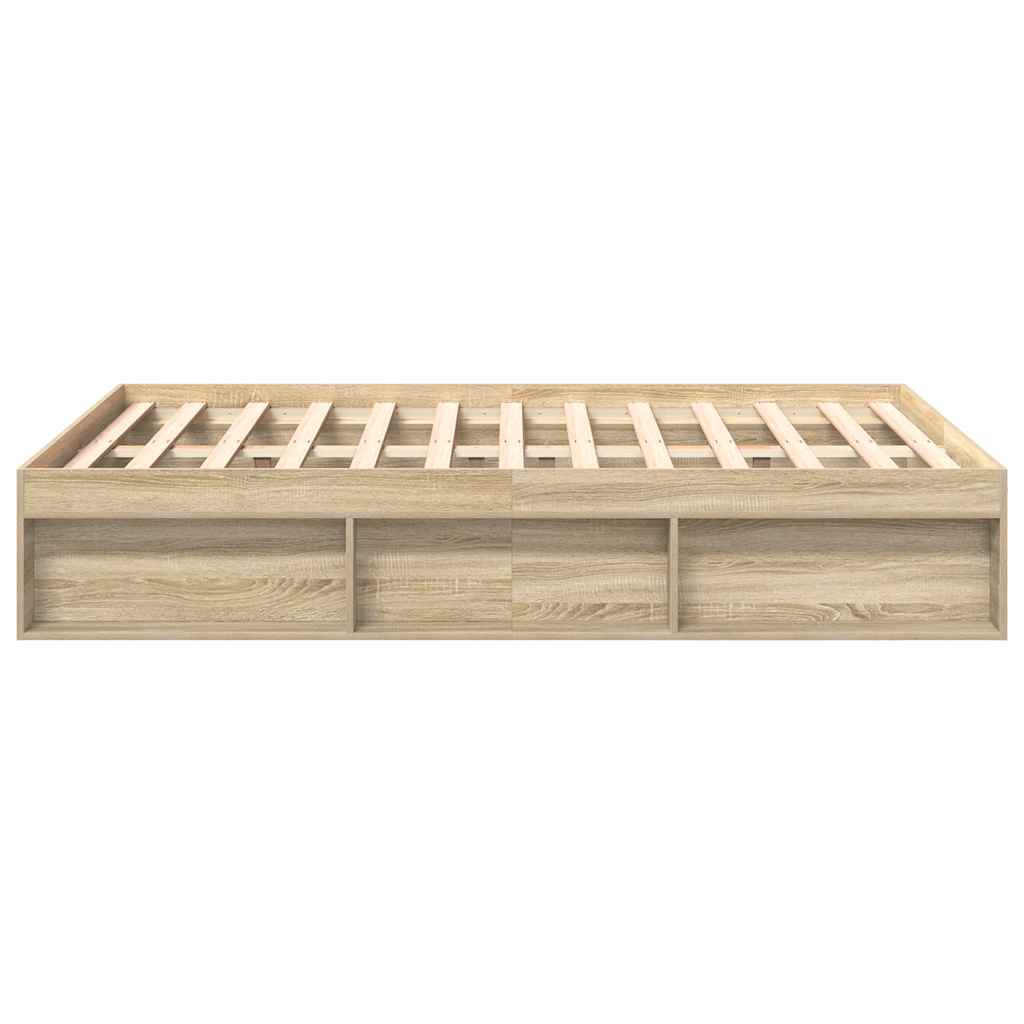 Cadre de lit sans matelas chêne sonoma 120x190 cm - XIOS