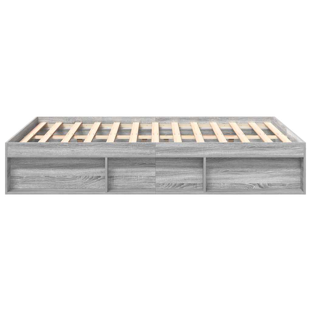 Cadre de lit sans matelas sonoma gris 120x190 cm - XIOS
