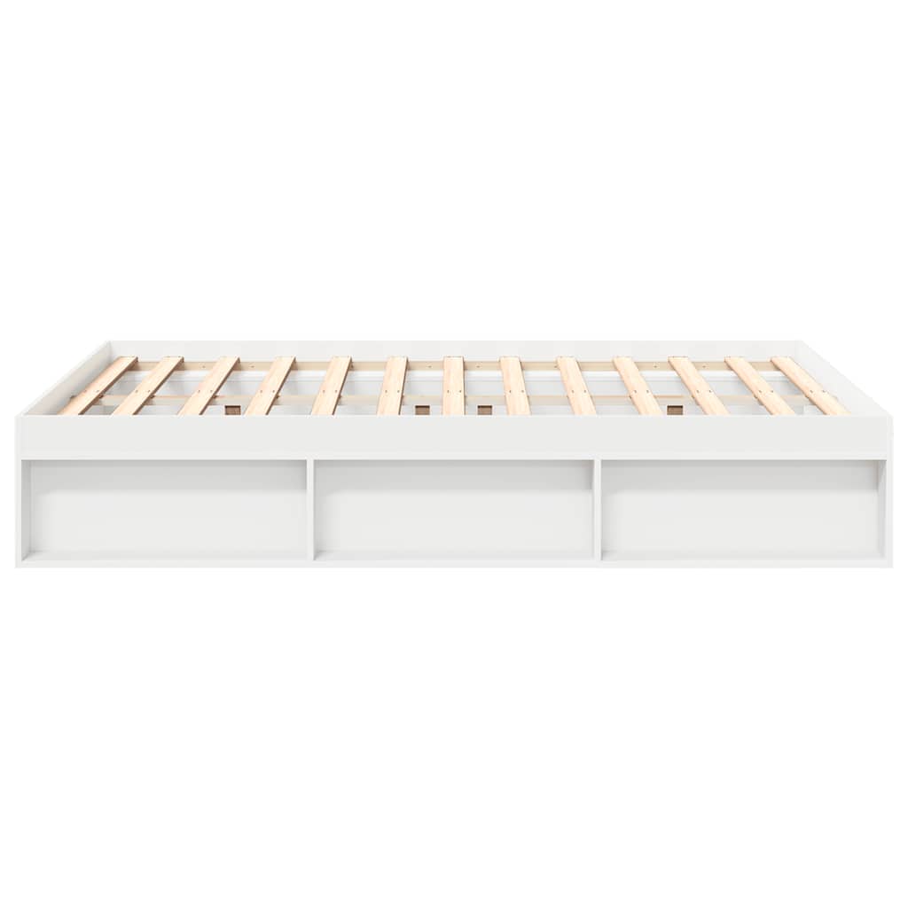 Cadre de lit sans matelas blanc 140x190 cm - XIOS
