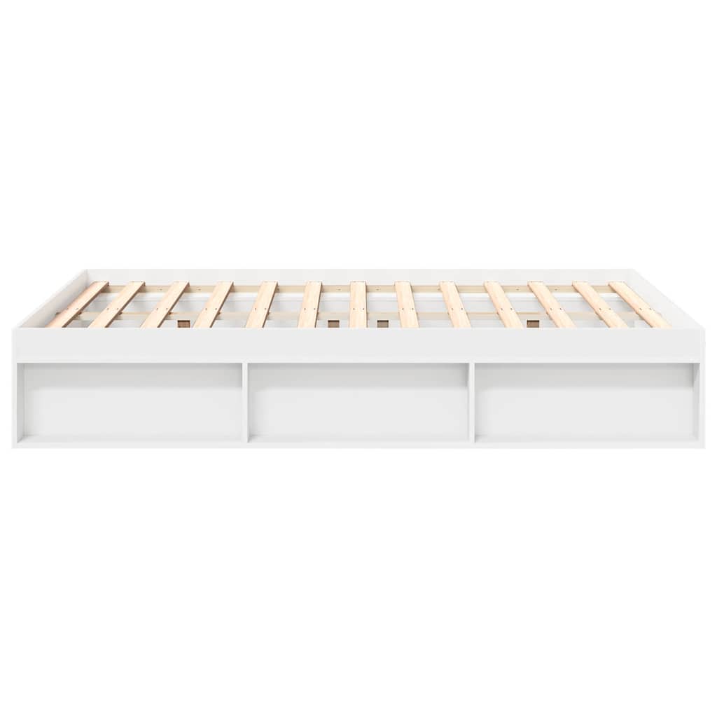 Cadre de lit sans matelas blanc 135x190 cm - XIOS