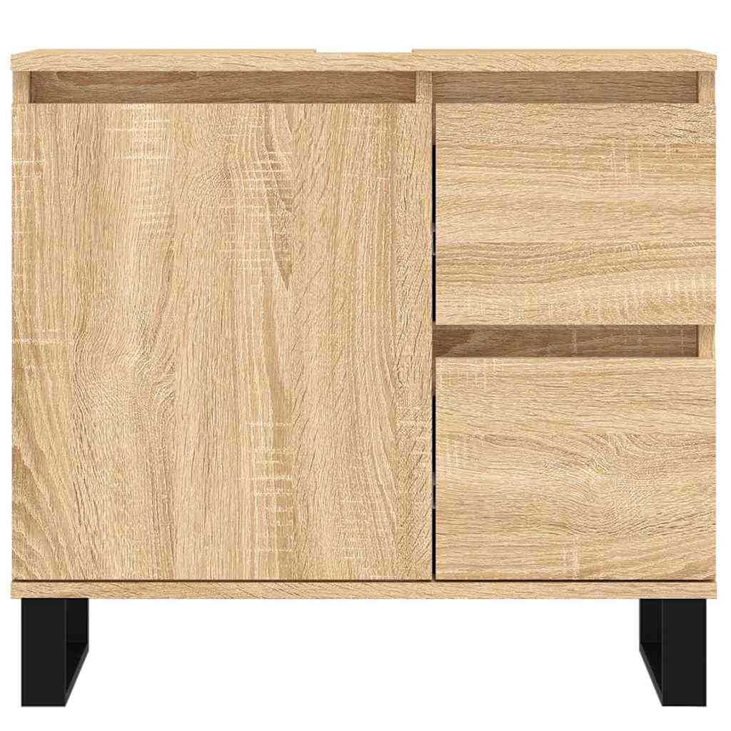 Cadre de lit sans matelas sonoma gris 135x190 cm - XIOS