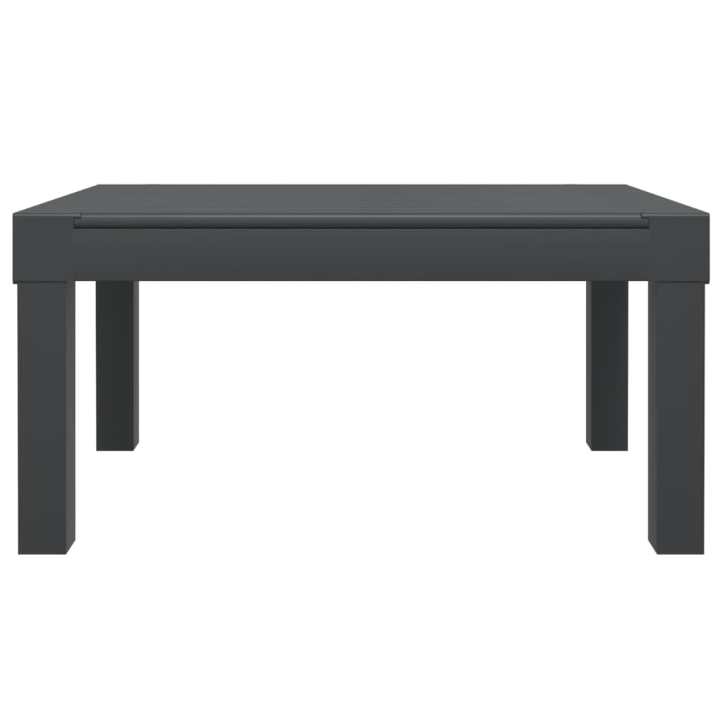 Salon de jardin 3 pcs avec coussins anthracite PP