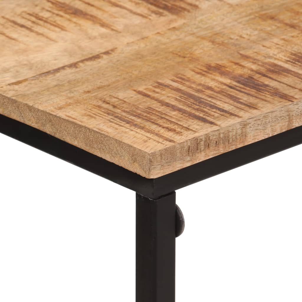 Table console 80x30x74 cm bois massif de manguier et fer - XIOS
