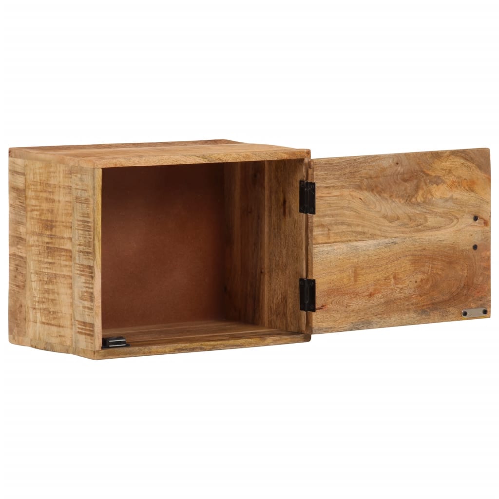 Table de chevet murale 40x30x25 cm bois de manguier massif - XIOS