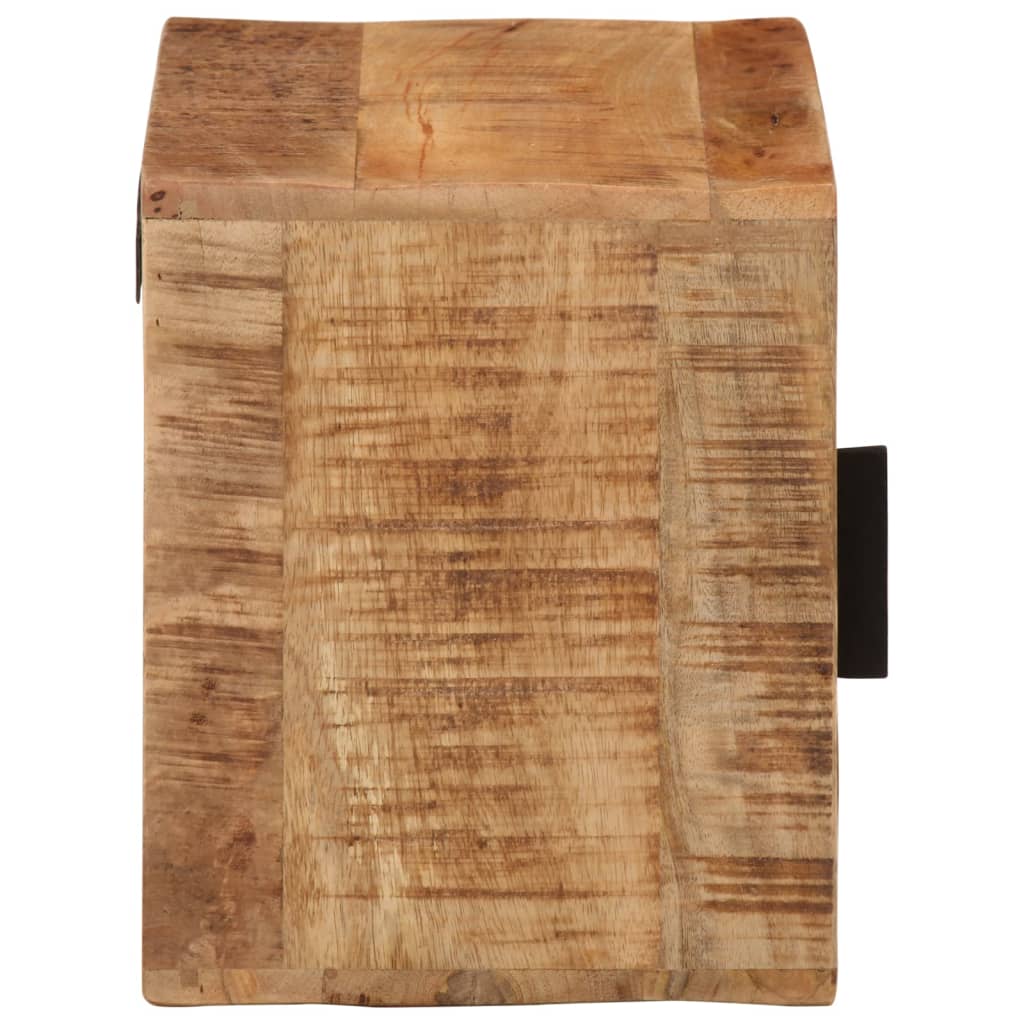 Table de chevet murale 40x30x25 cm bois de manguier massif - XIOS