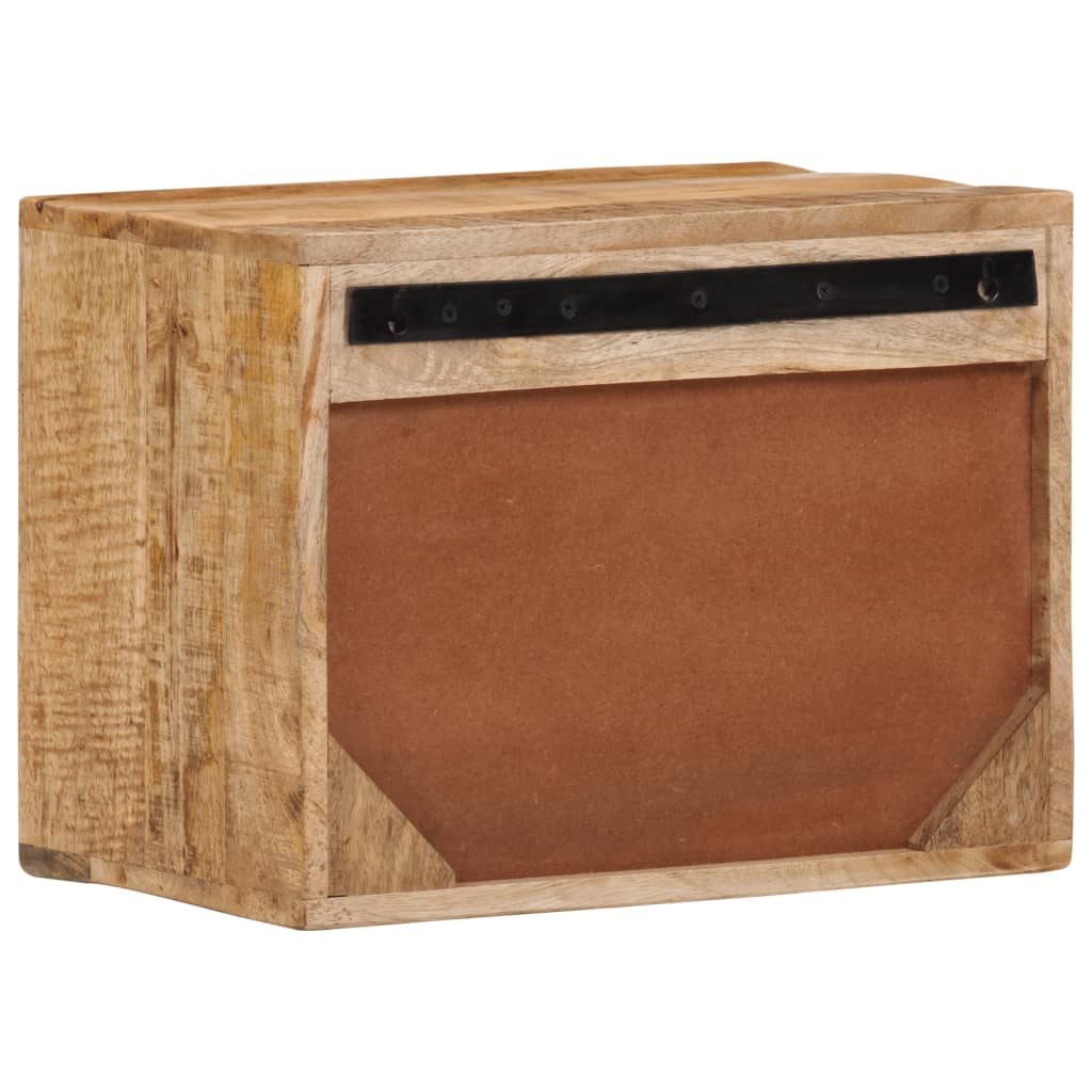 Table de chevet murale 40x30x25 cm bois de manguier massif - XIOS