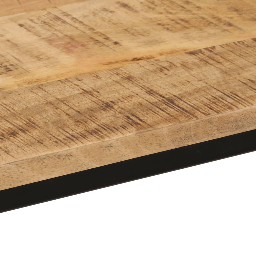 Table console 110x30x75 cm bois de manguier massif brut et fer - XIOS