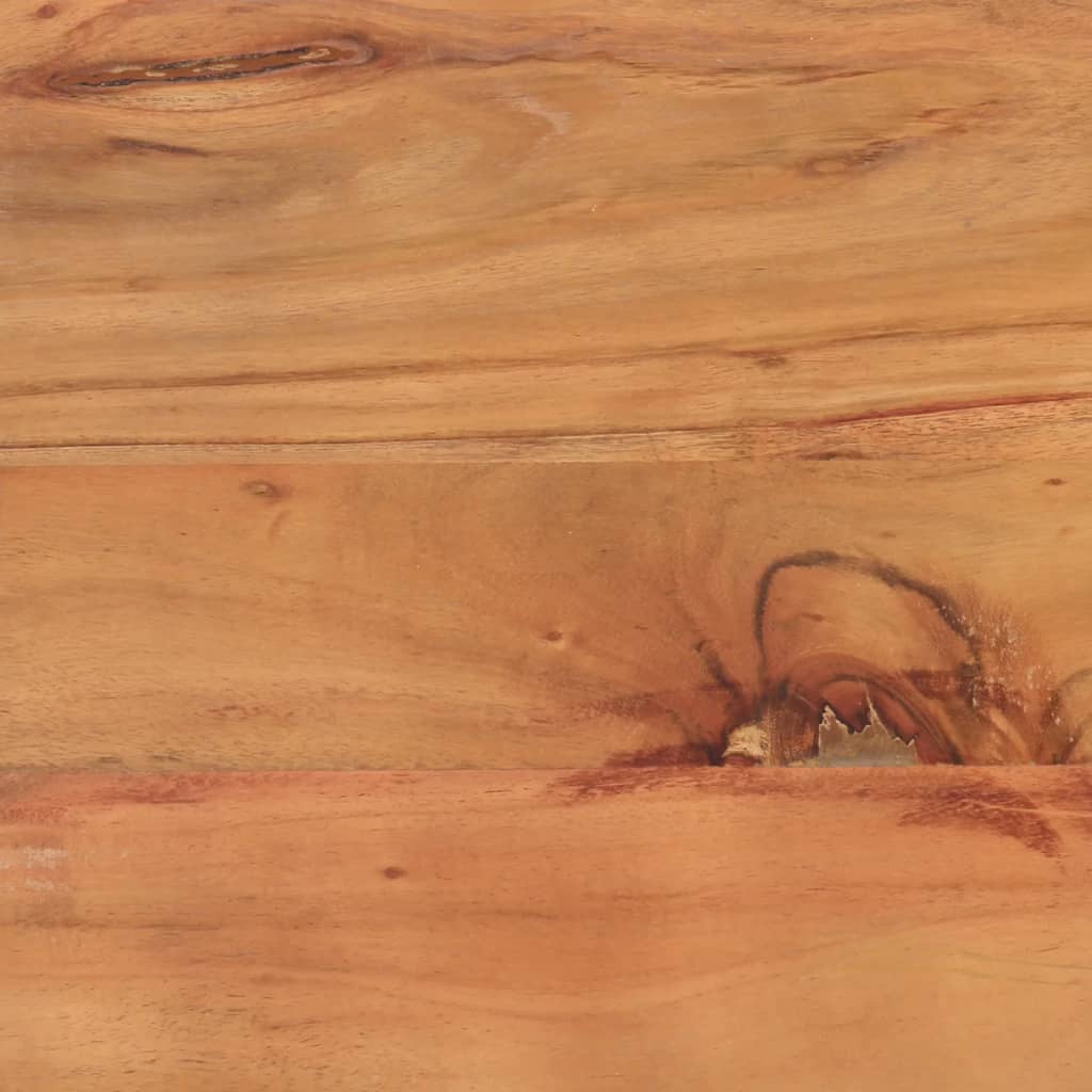 Table d’appoint 35x35x45 cm bois massif d'acacia et fer - XIOS