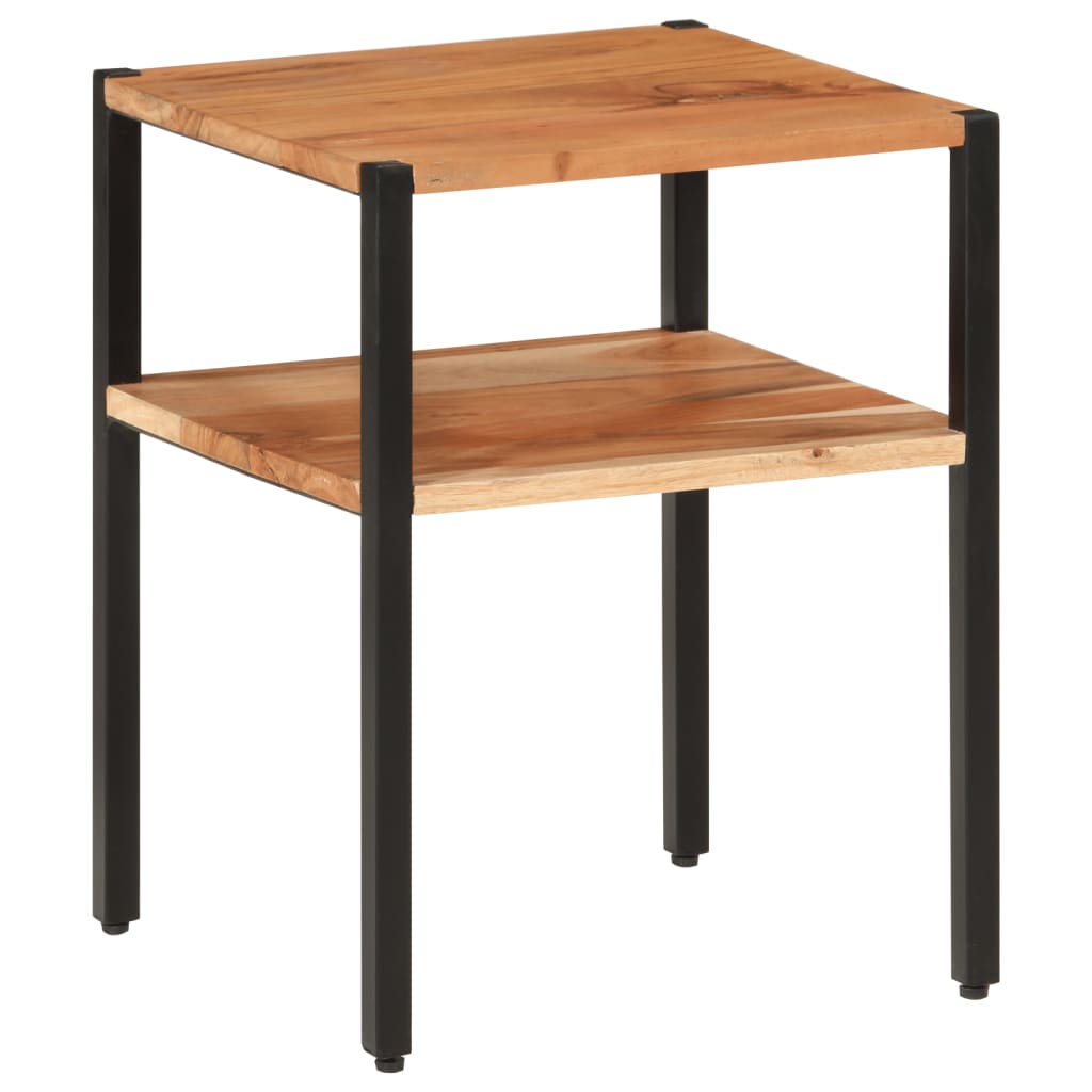 Table d’appoint 35x35x45 cm bois massif d'acacia et fer - XIOS