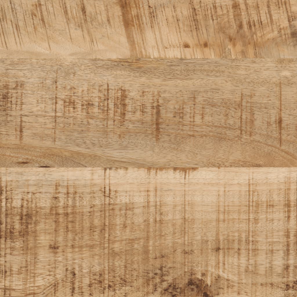 Table console 90x30x75 cm bois de manguier massif brut et fer - XIOS