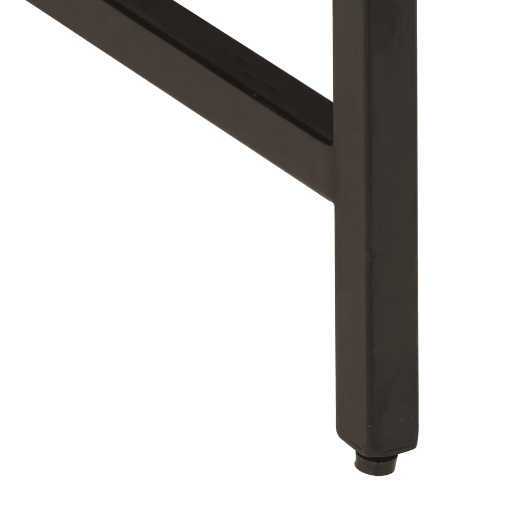 Table d’appoint 45x45x50 cm bois massif de manguier et fer - XIOS