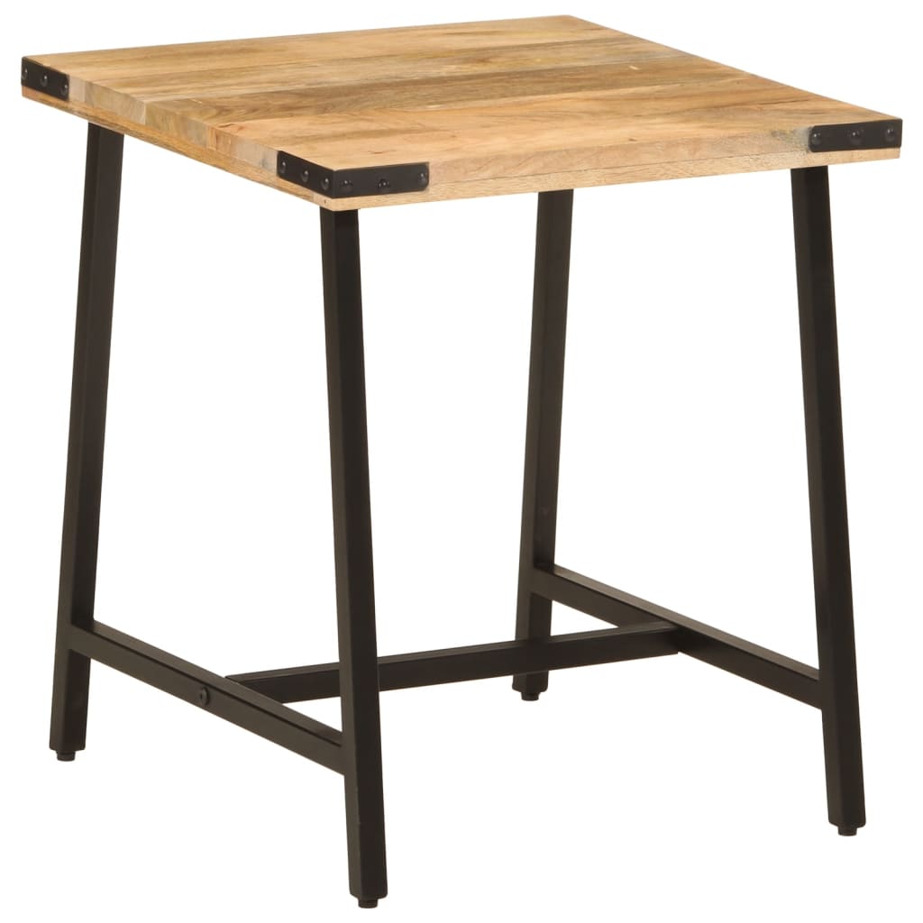 Table d’appoint 45x45x50 cm bois massif de manguier et fer - XIOS