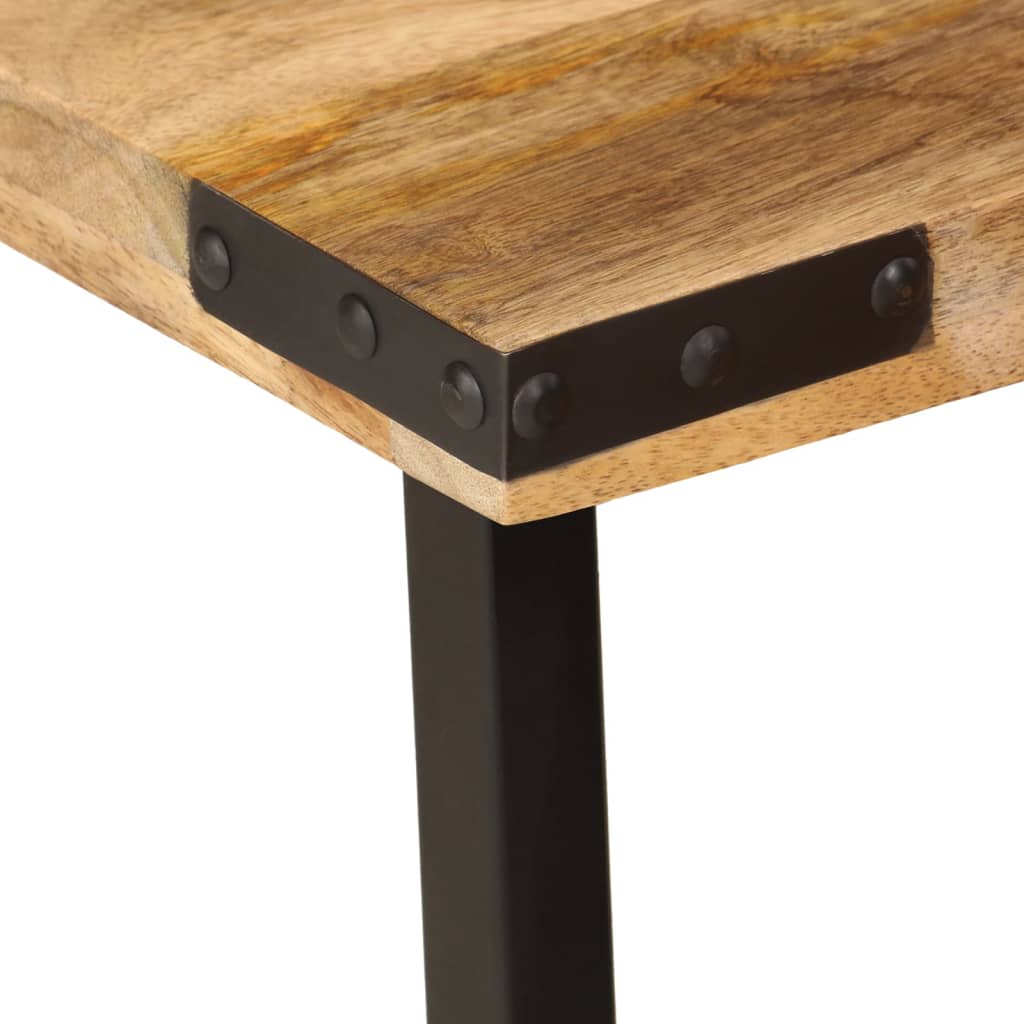 Tables basses gigognes 3 pcs bois massif de manguier et fer - XIOS
