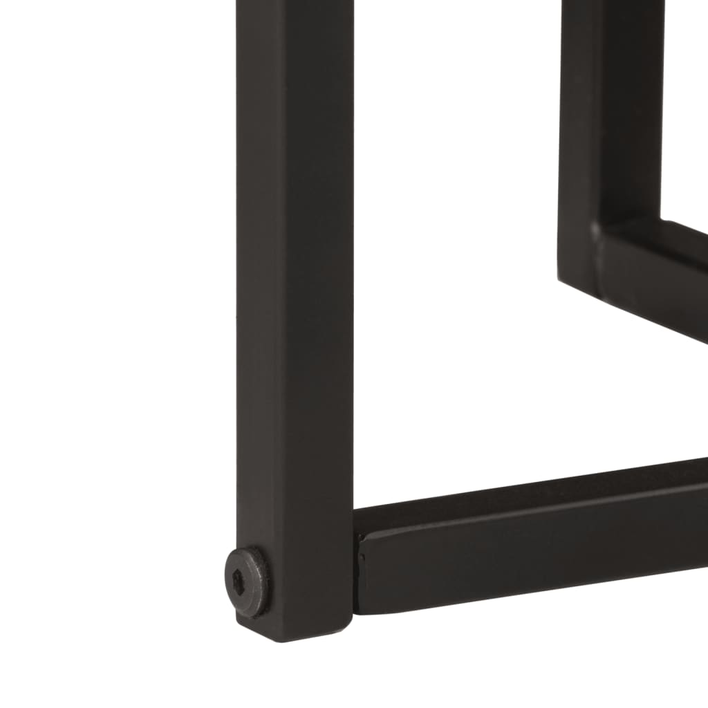 Tables basses gigognes 3 pcs bois massif d'acacia et fer - XIOS