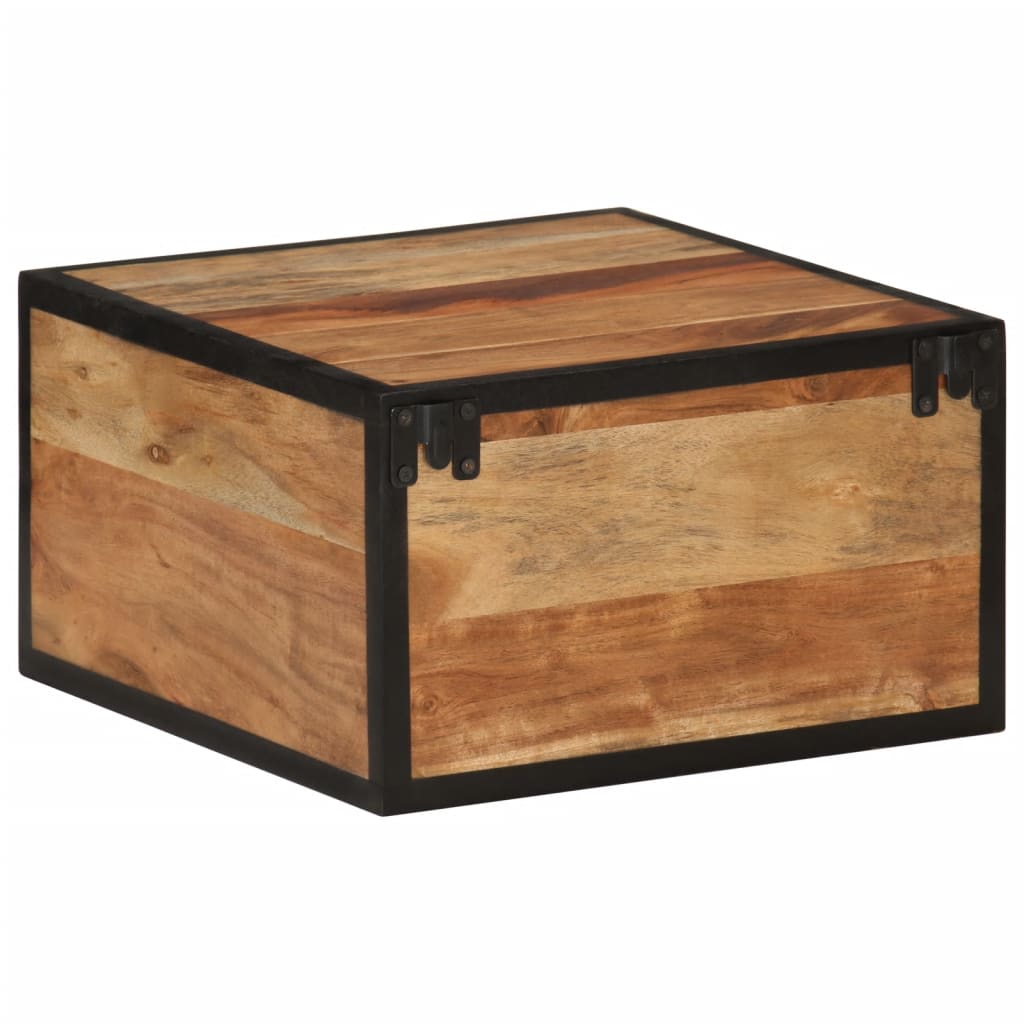 Table de chevet murale 35x35x20 cm bois massif d'acacia - XIOS