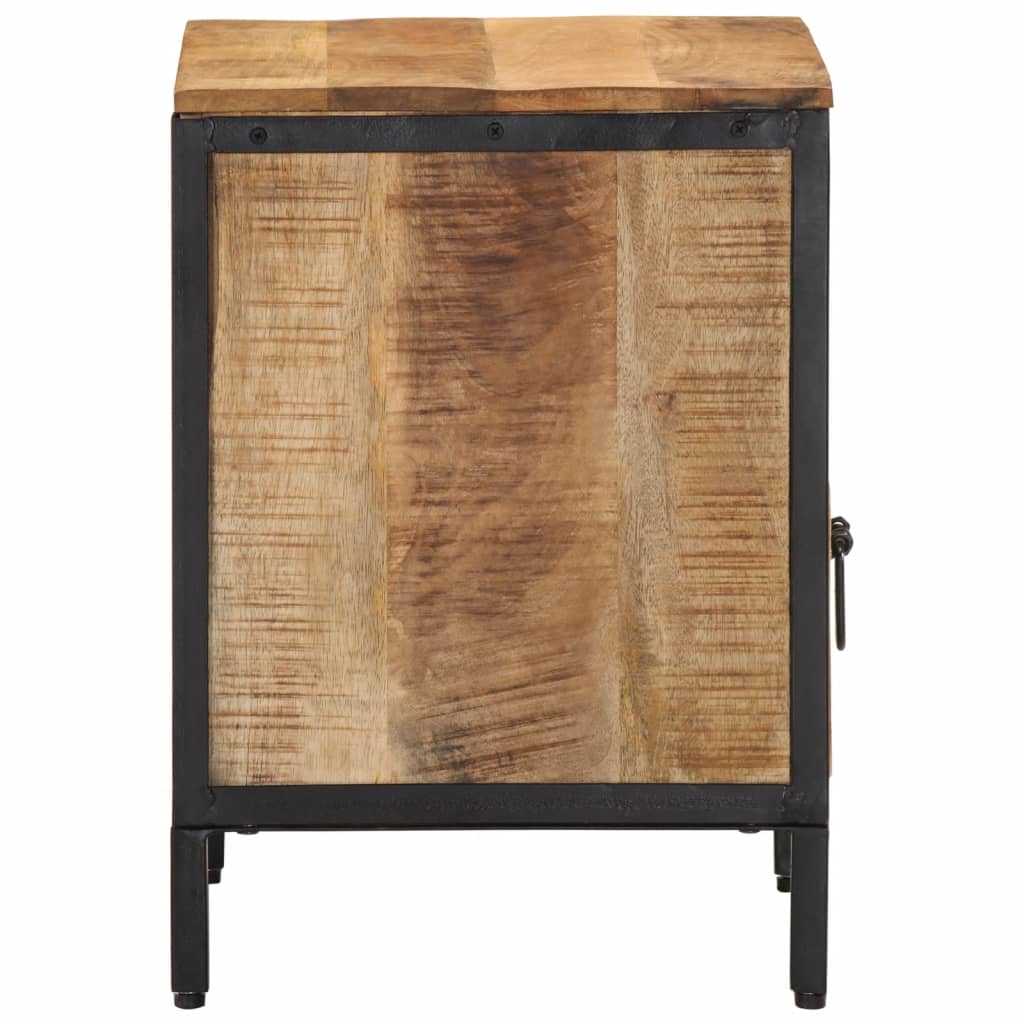 Table de chevet 40x35x50 cm bois de manguier massif - XIOS