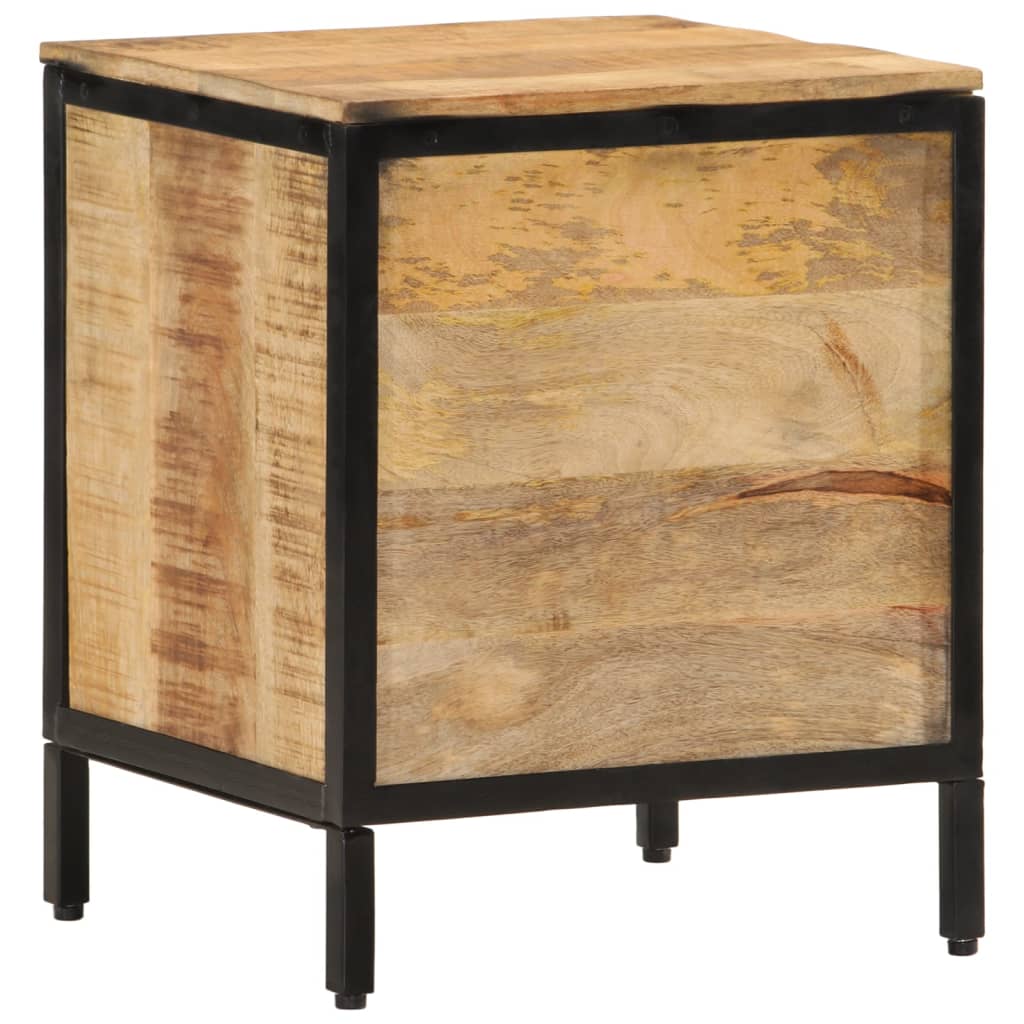 Table de chevet 40x35x50 cm bois de manguier massif - XIOS