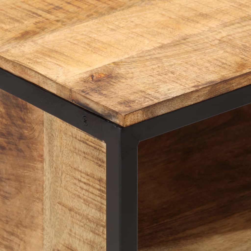 Table de chevet 40x35x50 cm bois de manguier massif - XIOS
